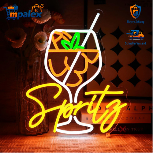 Neon schild bar led 38x32 - neon, cm