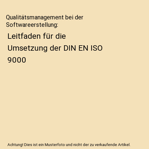 Qualitätsmanagement bei der