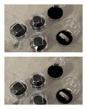 10 Stück Schmuckschatulle Geschenkverpackung Ring Kunststoff Edel Schmuck 36mm H
