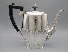 Kaffeekanne - versilbert -