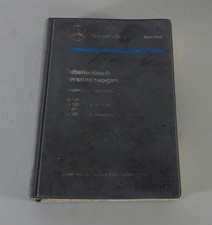 Tabellenbuch mercedes benz - mercedes,