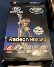 SAPPHIRE RADEON HD 5450 512MB PCI-e SILENT  GRAFIKKARTE  VGA DVI HDMI gebraucht