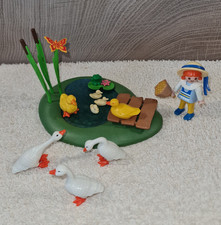 Playmobil  Ententeich mit Gänseschar Mädchen Fütterung ähnlich 3115