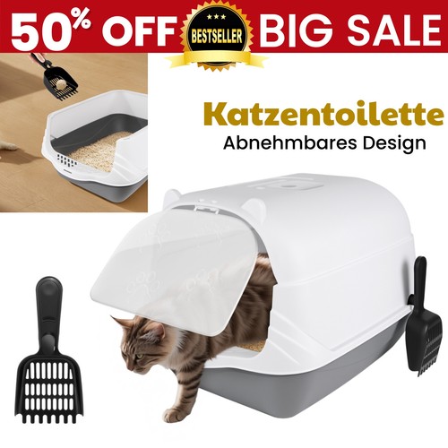 Katzentoilette mit deckel - katzentoilette,