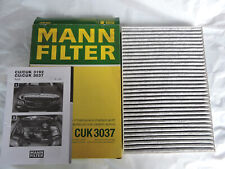 Pollenfilter Innenraumfilter mit Aktivkohle MANN CUK3037 Audi A4 A6 Allroad Exeo