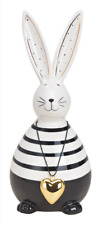 Hase mit Herzanhänger Keramik, Osterdeko , Dekoration, Figur, Deko, Ostern