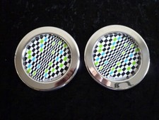 2 Ritzenhoff Metall Untersetzer Glas-/Flaschenuntersetzer silberfarben 11 cm