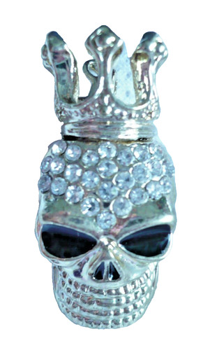 Super strass brosche totenkopf - strass,