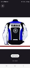 Neue Yamaha Motorrad Racing Biker Lederjacke, Yamaha Motorradfahrer Lederjacke.