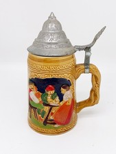 Bierkrug Zinndeckel Sammler