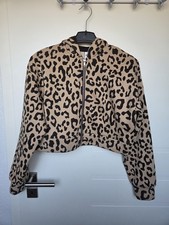 Bershka Sweatjacke XS Jacke cropped crop kurz animalprint Leopard