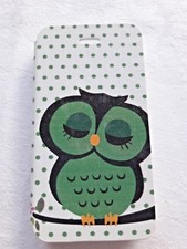 Handytasche/Wallet Case, Apple iPhone 4/ 4S, Kunstleder Eule, Flip Cover