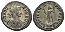 FITZ Rome Silvered Bronze Antoninianus Probus Jupiter Thunderbolt  @AIN1612