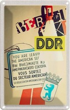 Blechschild 18x12 cm Berlin