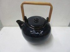 Bitz-Teekanne- Aus Steingut- 1,2 Liter- in Blau - Mit Teesieb - 11249