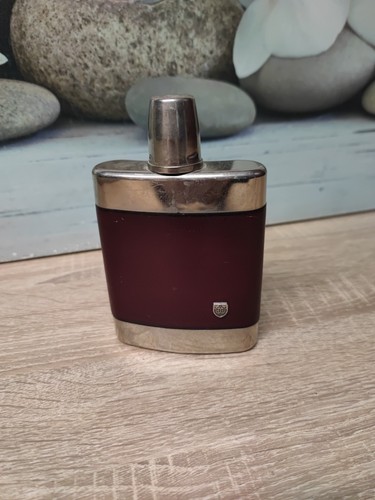 Vintage flachmann leder hip - flachmann,