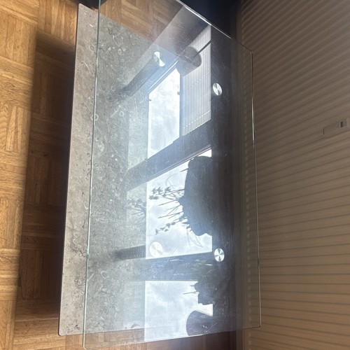 Glas marmor tisch - glas,