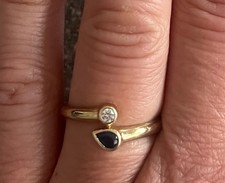 Ring Gold 333 Gr 54 Saphir &