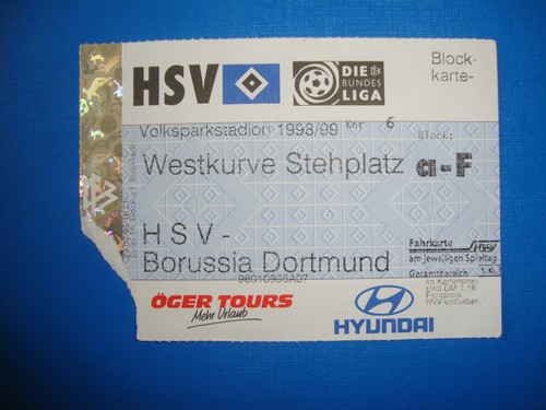 Ticket hsv hamburger sv - 98/99,