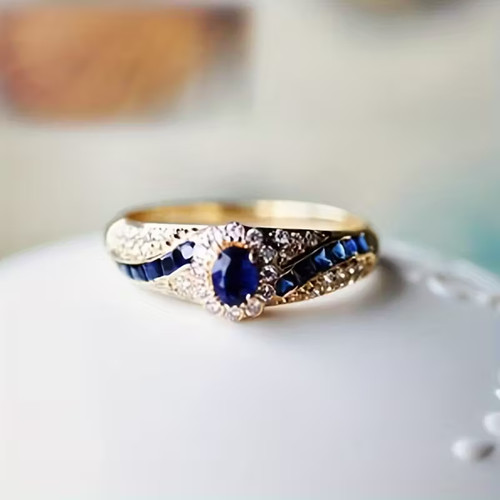 Beautiful dark blue topaz - dark,