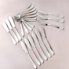 Fischbesteck Versilbert 12 Personen wohl 1950-1960