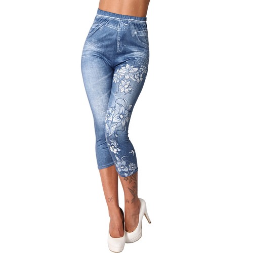 Leggings hose capri jeans look - hose,