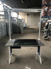 Workline Arbeitstisch Werkbank  220 x150 x75 cm Werktisch höhenverstellbar