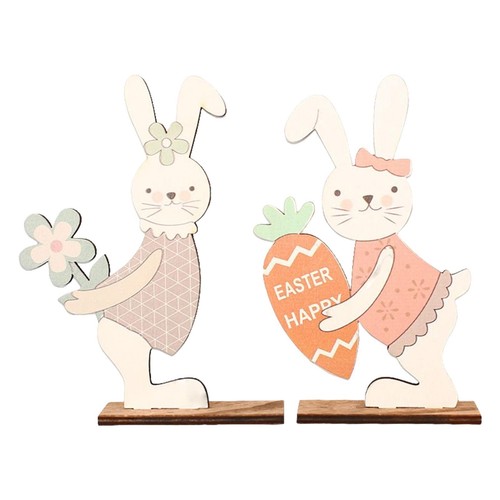 Ostern stehender hase aus holz - stehender,