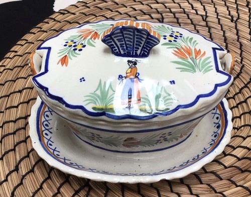 Henriot quimper butterdose - quimper,