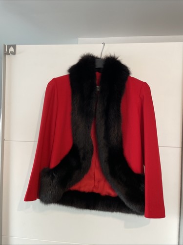 Mimmina rote taillierte jacke - rote,