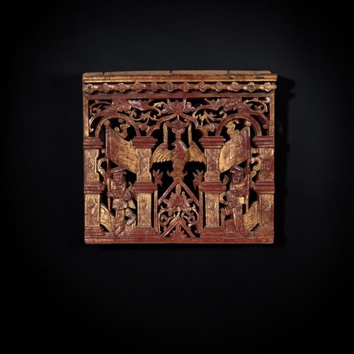 Chinesisches holzrelief - chinesisches,