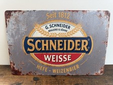 SCHNEIDER WEISSE Blechschild