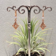 Opalschmuck Ohrringe Opal Jugendstil Vintage Retro Silber 925/- rosé  vergoldet