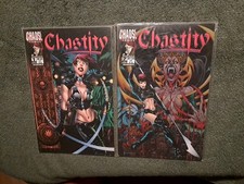 CHASTITY Softcover Nr. 1+2 von 2 = komplett • CHAOS! Comics 1999 • Zustand 0-1