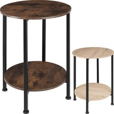 Beistelltisch Holz Metall rund