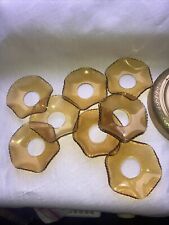 Kerzenteller, Tropfenfänger, Bobeche, Kerzenmanschette, Kronleuchter bernstein