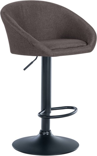 Barhocker davie stoff schwarz - barhocker,