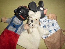 3 ältere Handpuppen