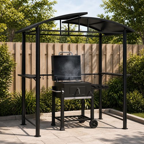 Grillpavillon stahl bbq - grillpavillon,