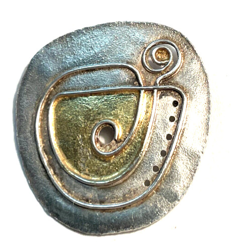 925 silber brosche - 925, designer