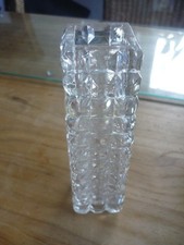 kleine Glas Vase eckig
