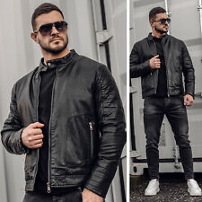 Kunstlederjacke Bikerjacke