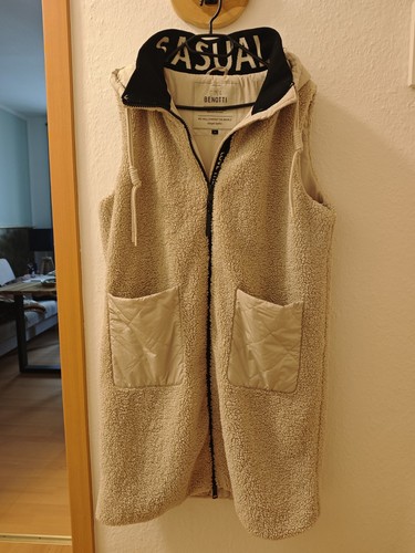 Lange teddyweste - lange,