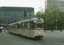 Postkarte :  BERLIN   -  Straßenbahn TE 59  am ALEXANDERPLATZ , am 18.April 2009