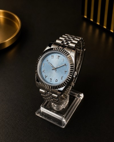 Ice blue automatic watch - ice,
