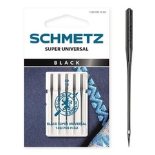 SCHMETZ - 5 Nähmaschinennadeln Black Super Universal - 130/705 H-SU - 80/12