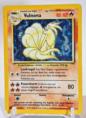 Pokemon karte vulnona 102 - karte,