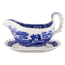 Sauciere einteilig Spode Copeland Blue Tower