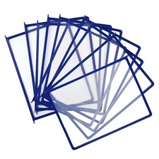 Leviatan 10 A4 Präsentationshüllen Rahmen, Blau, Sichttafelsystem, Wie Neu