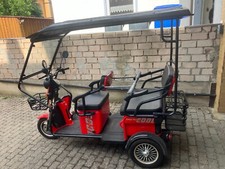 Elektro Dreirad Passanger mit Dach rot